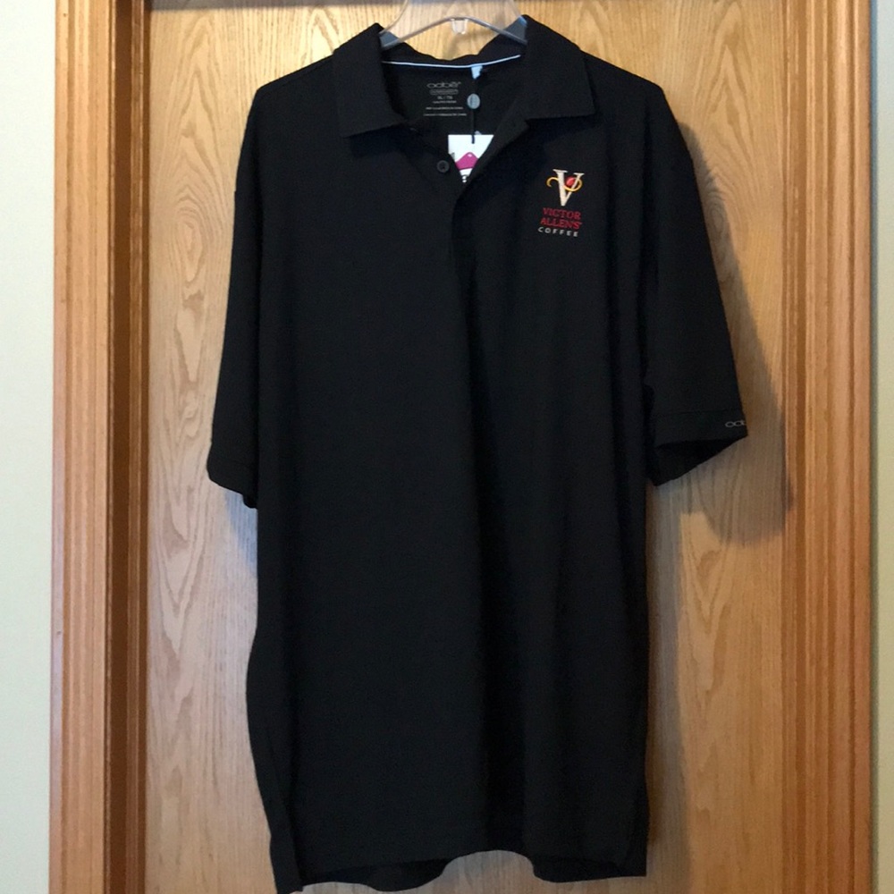 New with tags Oobe Hydrovent black odor shield polyester mesh polo shirt XL
